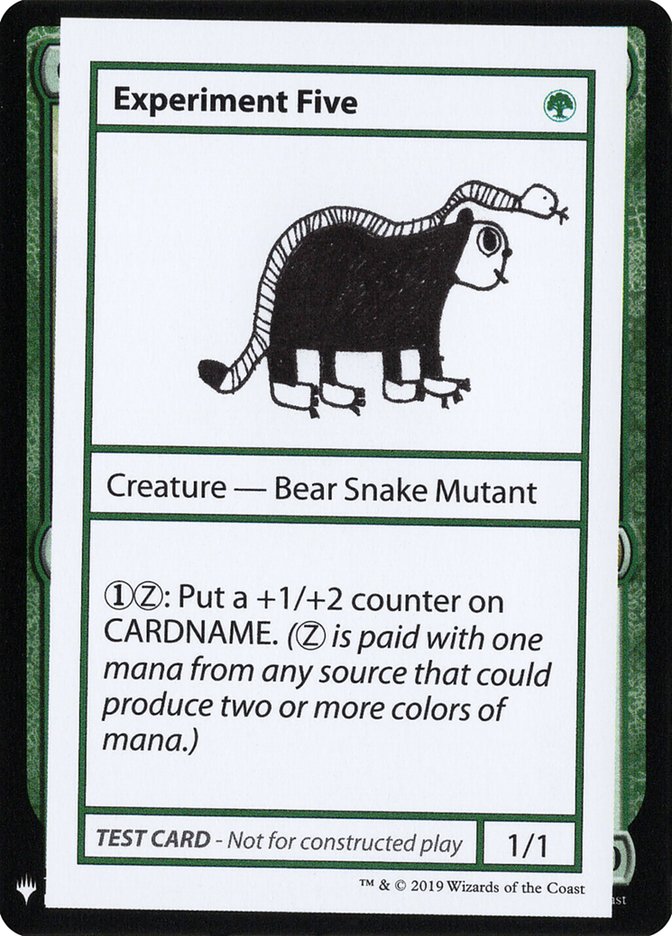 Experiment Five [Mystery Booster Playtest Cards] | Shuffle n Cut Hobbies & Games