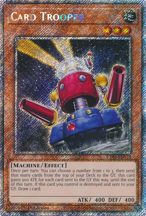 Card Trooper (Platinum Secret Rare) [RA03-EN172] Platinum Secret Rare | Shuffle n Cut Hobbies & Games