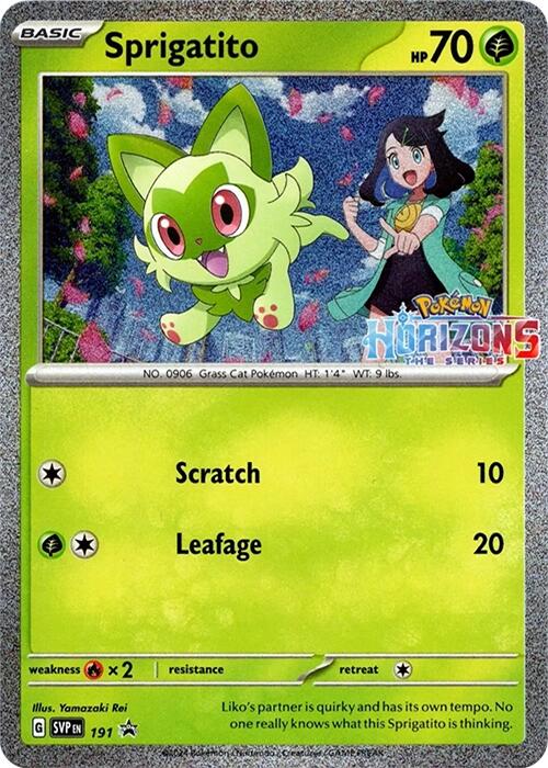 Sprigatito (191) [Scarlet & Violet: Black Star Promos] | Shuffle n Cut Hobbies & Games