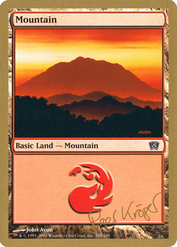 Mountain (pk345) (Peer Kroger) [World Championship Decks 2003] | Shuffle n Cut Hobbies & Games