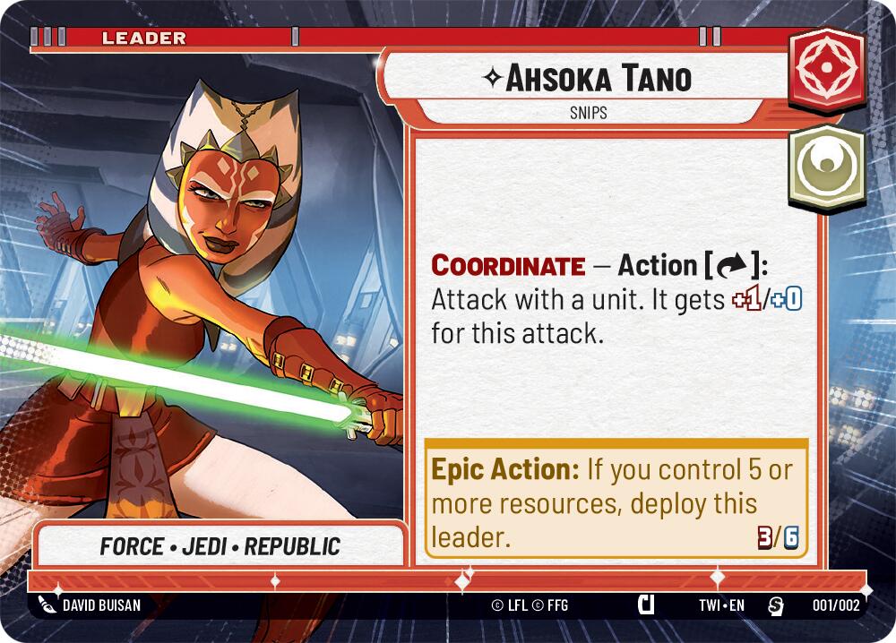 Ahsoka Tano - Snips (001/002) (Hyperspace) (001/002) [Judge Promos] | Shuffle n Cut Hobbies & Games