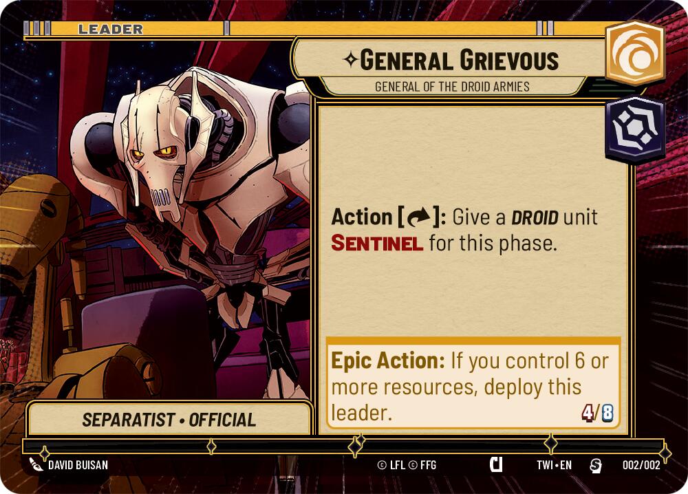 General Grievous - General of the Droid Armies (002/002) (Hyperspace) (Prerelease Promos) (002/002) [Twilight of the Republic Promos] | Shuffle n Cut Hobbies & Games