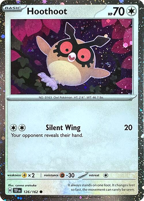 Hoothoot (126/162) (Cosmos Holo) [Scarlet & Violet: Black Star Promos] | Shuffle n Cut Hobbies & Games