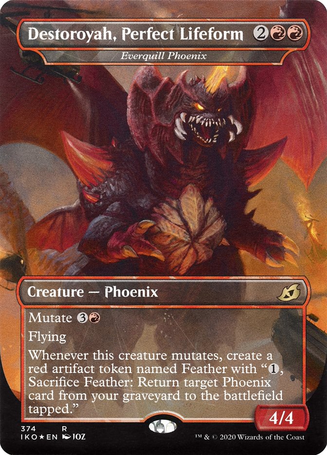 Everquill Phoenix - Destoroyah, Perfect Lifeform (Godzilla Series) [Ikoria: Lair of Behemoths] | Shuffle n Cut Hobbies & Games