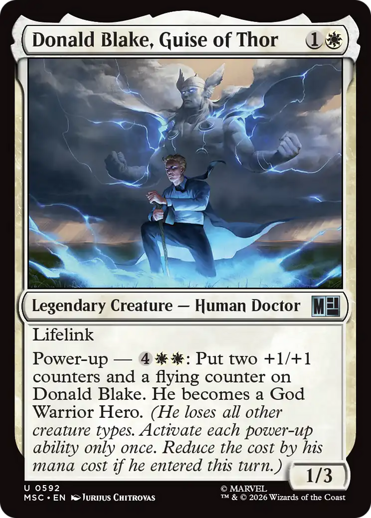 Donald Blake, Guise of Thor [Marvel Super Heroes Commander] | Shuffle n Cut Hobbies & Games