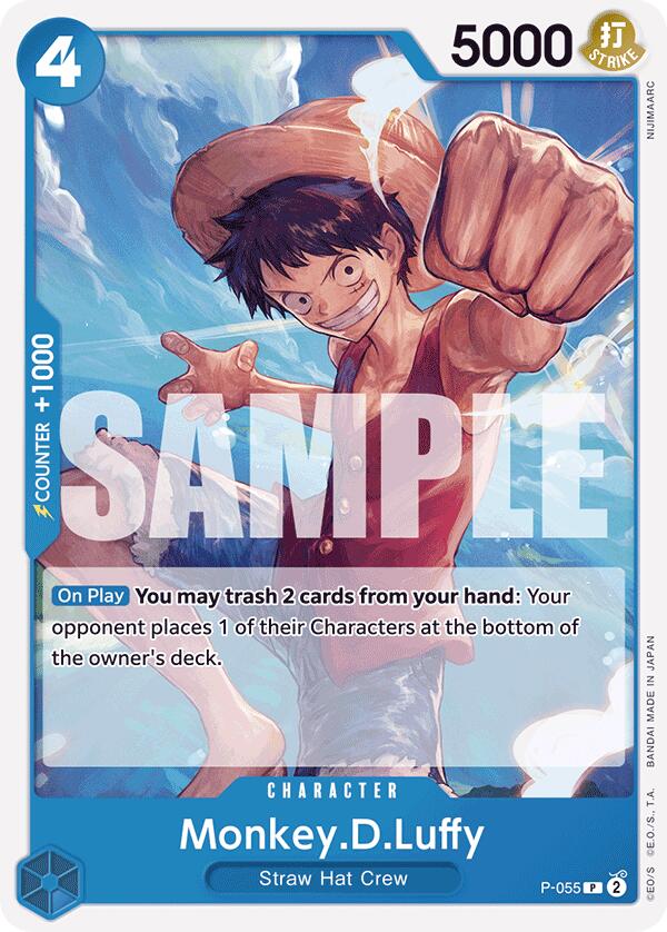 Monkey.D.Luffy (P-055) (Reprint) [Premium Booster -The Best-] | Shuffle n Cut Hobbies & Games