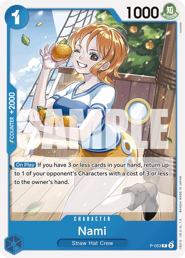 Nami (P-053) (Reprint) [Premium Booster -The Best-] | Shuffle n Cut Hobbies & Games