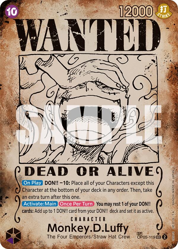 Monkey.D.Luffy (Wanted Poster) [Emperors in the New World] | Shuffle n Cut Hobbies & Games