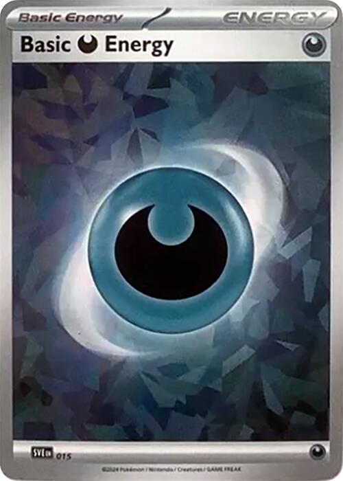 Basic Darkness Energy (015) (Cracked Ice Holo) [Scarlet & Violet: Stellar Crown] | Shuffle n Cut Hobbies & Games