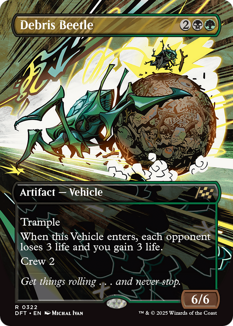 Debris Beetle (Borderless) [Aetherdrift] | Shuffle n Cut Hobbies & Games