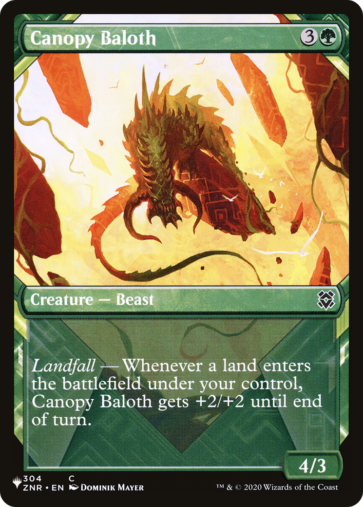 Canopy Baloth (Showcase) [The List] | Shuffle n Cut Hobbies & Games