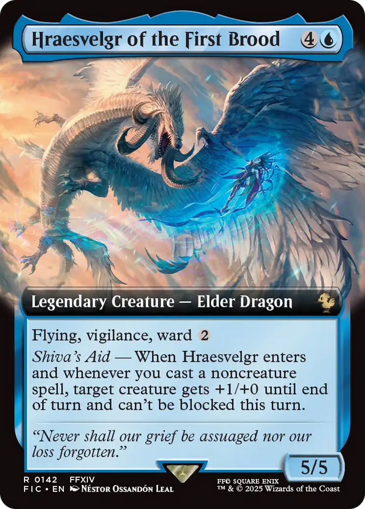 Hraesvelgr of the First Brood (Extended Art) [FINAL FANTASY Commander] | Shuffle n Cut Hobbies & Games