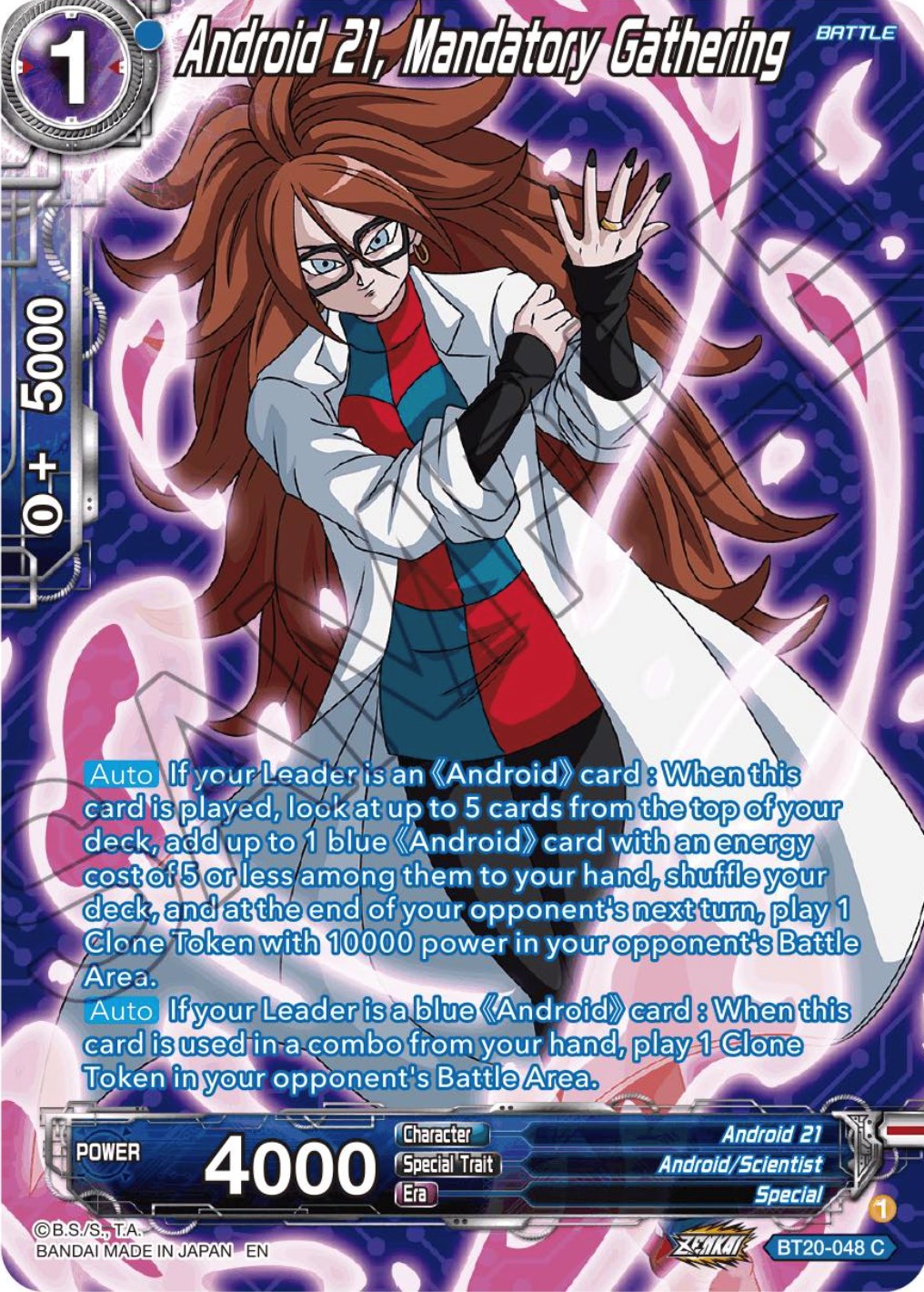 Android 21, Mandatory Gathering (Silver Foil) (BT20-048) [Power Absorbed] | Shuffle n Cut Hobbies & Games