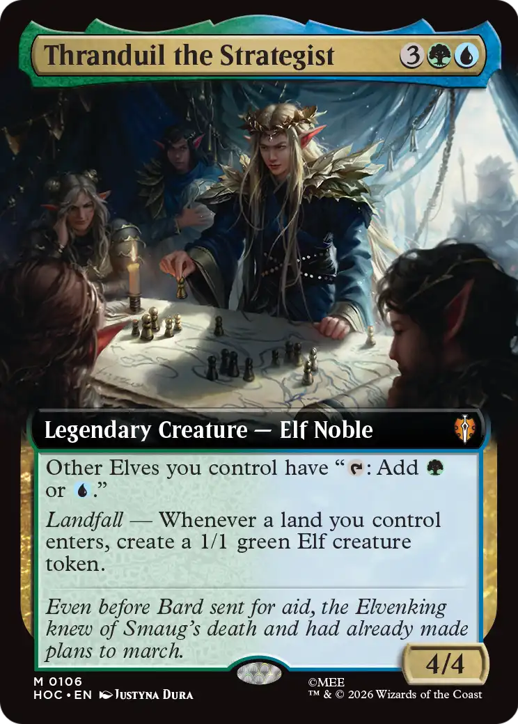 Thranduil the Strategist (Extended Art) [The Hobbit: Eternal-Legal] | Shuffle n Cut Hobbies & Games