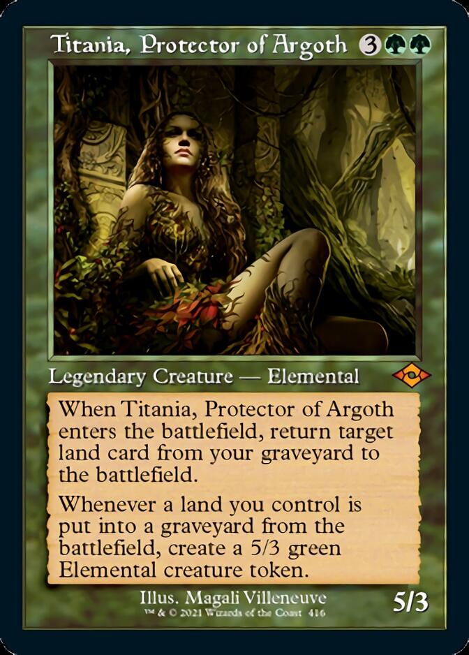 Titania, Protector of Argoth (Retro Foil Etched) [Modern Horizons 2] | Shuffle n Cut Hobbies & Games
