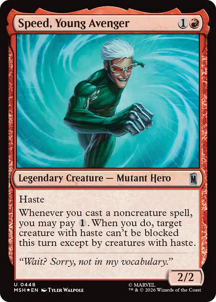 Speed, Young Avenger (Surge Foil) [Marvel Super Heroes] | Shuffle n Cut Hobbies & Games