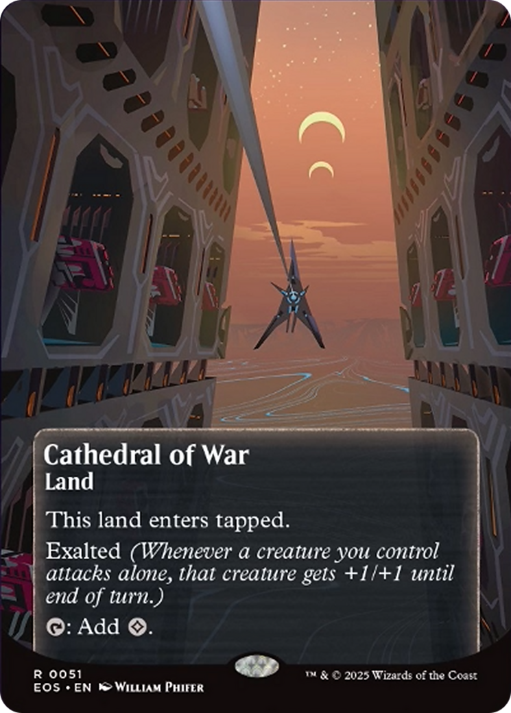 Cathedral of War (0051) (Borderless) [Edge of Eternities: Stellar Sights] | Shuffle n Cut Hobbies & Games