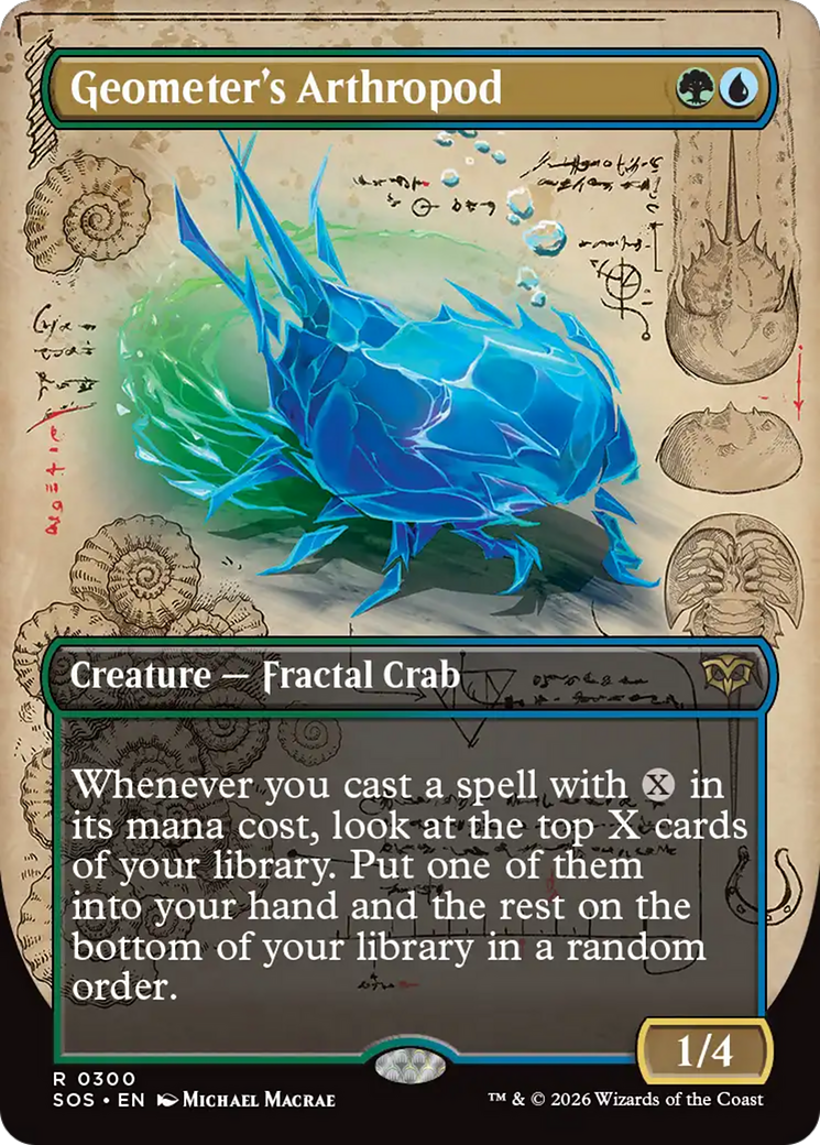 Geometer's Arthropod (Borderless) [Secrets of Strixhaven] | Shuffle n Cut Hobbies & Games
