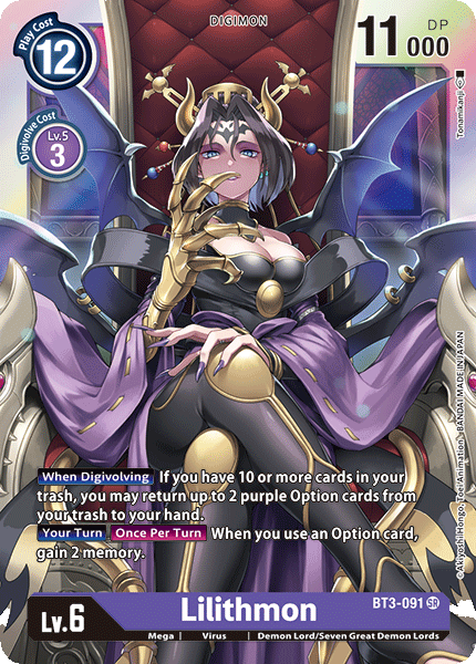 Lilithmon [BT3-091] [Release Special Booster Ver.1.0] | Shuffle n Cut Hobbies & Games