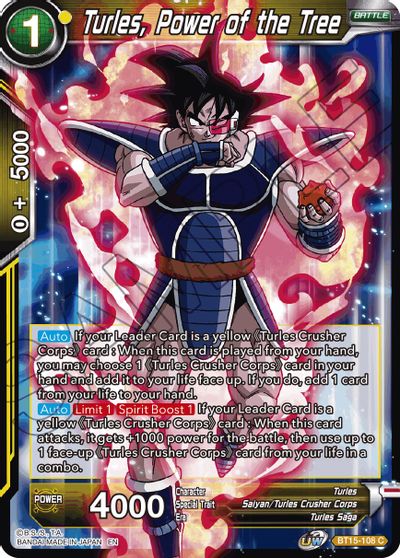 Turles, Power of the Tree (BT15-108) [Saiyan Showdown] | Shuffle n Cut Hobbies & Games