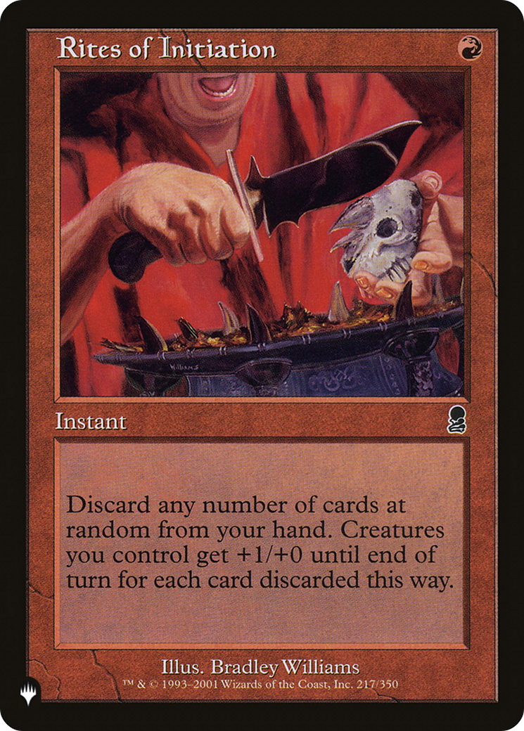 Rites of Initiation [The List] | Shuffle n Cut Hobbies & Games