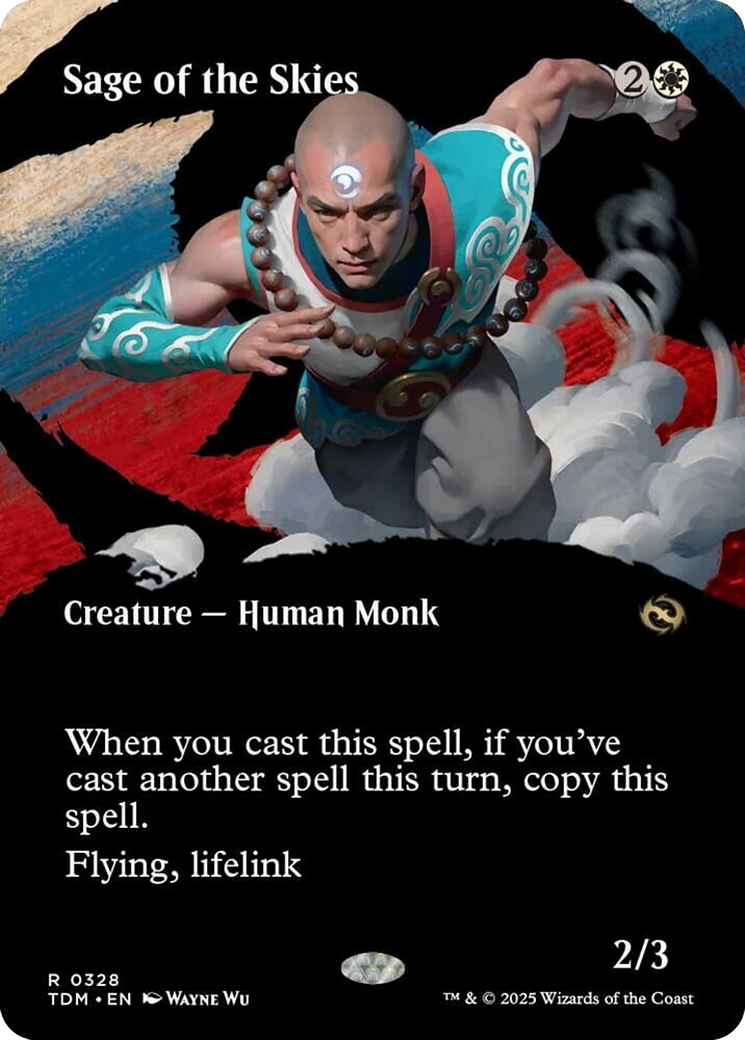 Sage of the Skies (Borderless) [Tarkir: Dragonstorm] | Shuffle n Cut Hobbies & Games