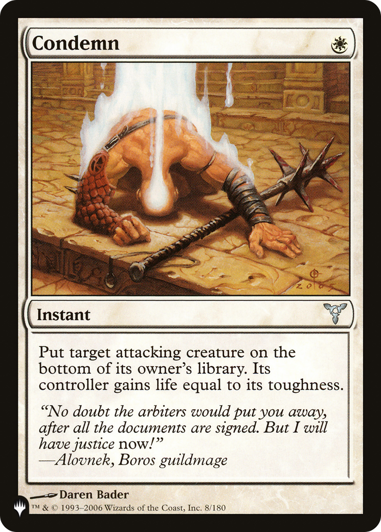 Condemn [The List] | Shuffle n Cut Hobbies & Games