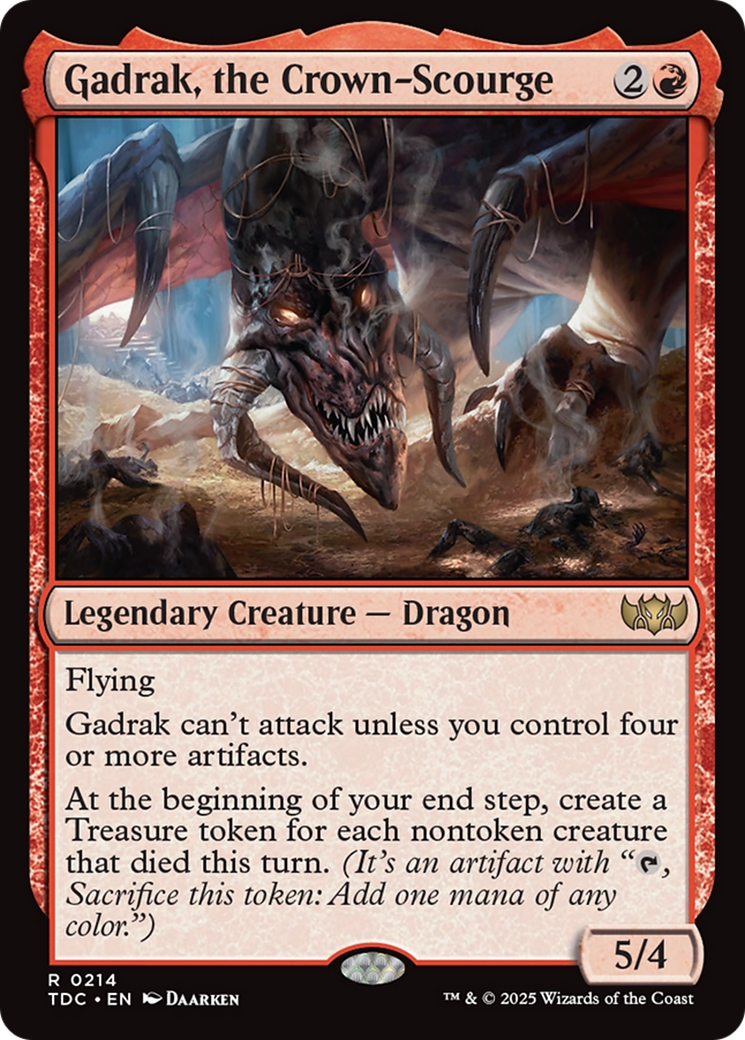 Gadrak, the Crown-Scourge [Tarkir: Dragonstorm Commander] | Shuffle n Cut Hobbies & Games