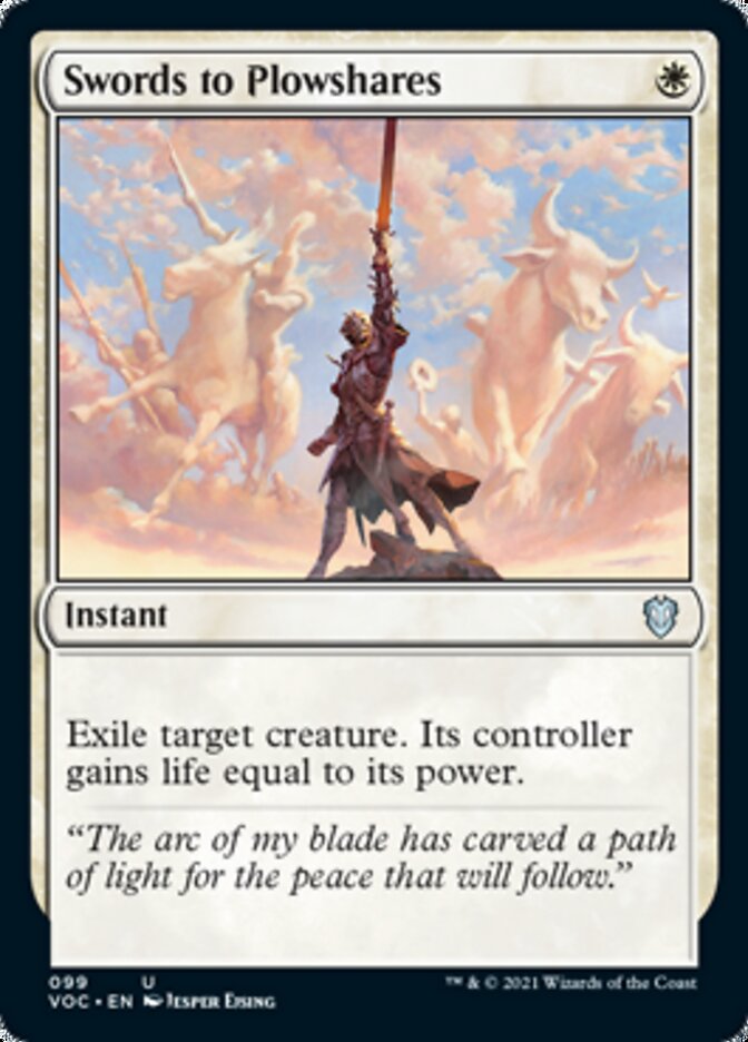 Swords to Plowshares [Innistrad: Crimson Vow Commander] | Shuffle n Cut Hobbies & Games