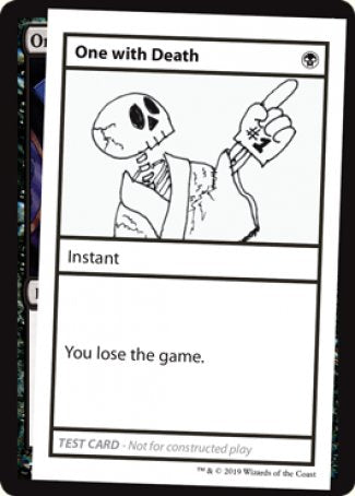One with Death (2021 Edition) [Mystery Booster Playtest Cards] | Shuffle n Cut Hobbies & Games