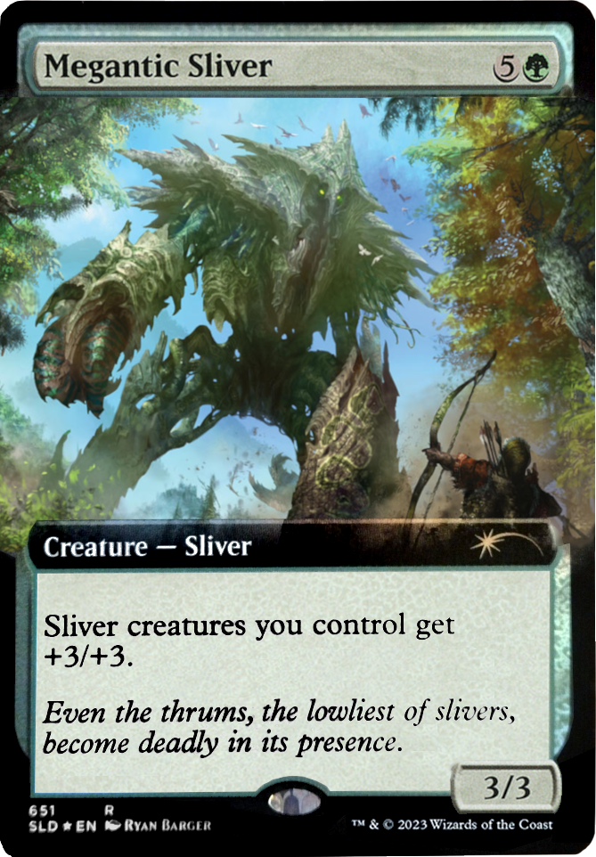 Megantic Sliver (Extended Art) [Secret Lair Drop Promos] | Shuffle n Cut Hobbies & Games