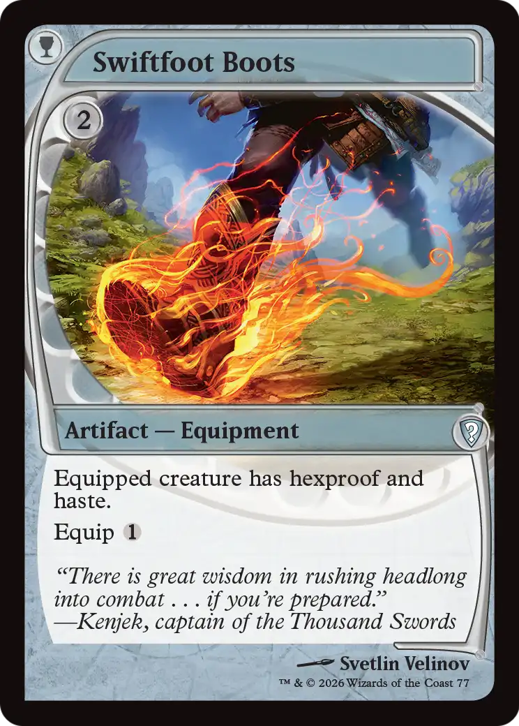 Swiftfoot Boots (Future Sight) [Mystery Booster: Commander Edition] | Shuffle n Cut Hobbies & Games