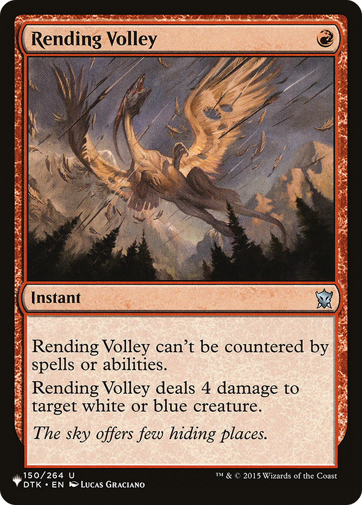 Rending Volley [The List] | Shuffle n Cut Hobbies & Games