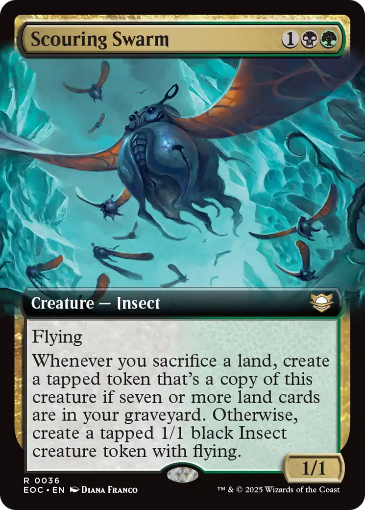Scouring Swarm (Extended Art) [Edge of Eternities Commander] | Shuffle n Cut Hobbies & Games
