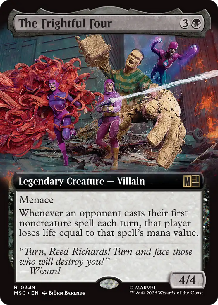 The Frightful Four (Extended Art) [Marvel Super Heroes Commander] | Shuffle n Cut Hobbies & Games