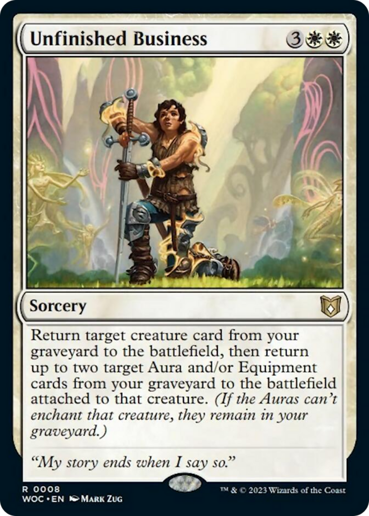 Unfinished Business [Wilds of Eldraine Commander] | Shuffle n Cut Hobbies & Games