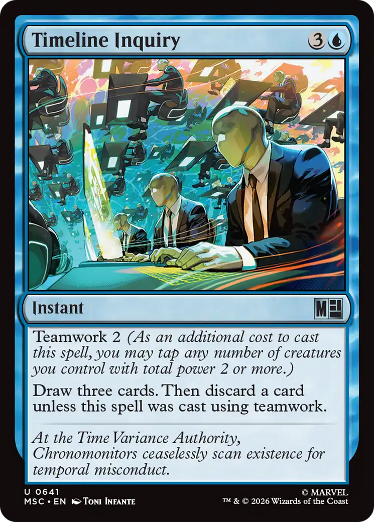 Timeline Inquiry [Marvel Super Heroes Commander] | Shuffle n Cut Hobbies & Games