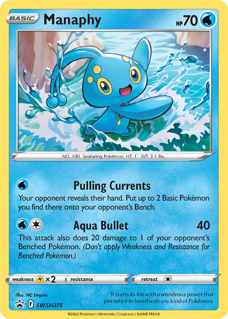 Manaphy (SWSH275) [Sword & Shield: Black Star Promos] | Shuffle n Cut Hobbies & Games