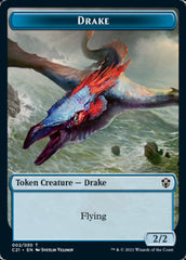 Drake // Elemental (002) Double-Sided Token [Commander 2021 Tokens] | Shuffle n Cut Hobbies & Games