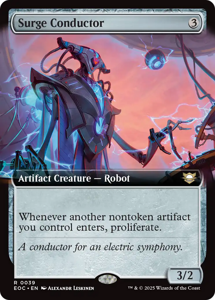 Surge Conductor (Extended Art) [Edge of Eternities Commander] | Shuffle n Cut Hobbies & Games