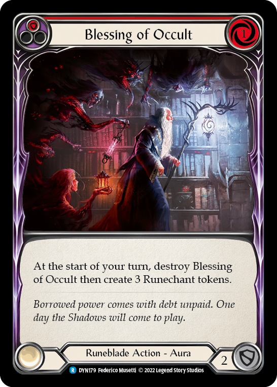 Blessing of Occult (Red) [DYN179] (Dynasty) | Shuffle n Cut Hobbies & Games