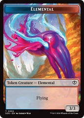 Elemental (0002) // Treasure Double-Sided Token [Secrets of Strixhaven Tokens] | Shuffle n Cut Hobbies & Games