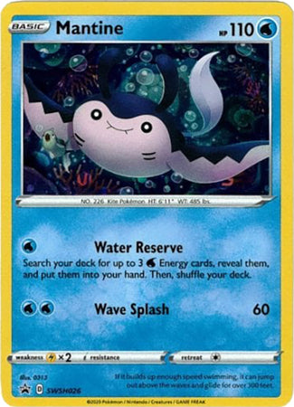 Mantine (SWSH026) [Sword & Shield: Black Star Promos] | Shuffle n Cut Hobbies & Games