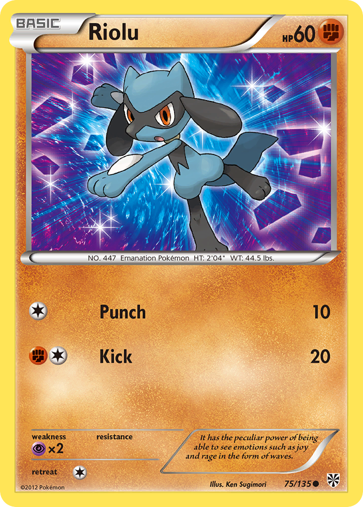 Riolu (75/135) [Black & White: Plasma Storm] | Shuffle n Cut Hobbies & Games