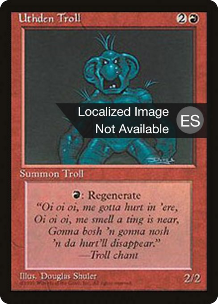 Uthden Troll [Fourth Edition Foreign Black Border] | Shuffle n Cut Hobbies & Games