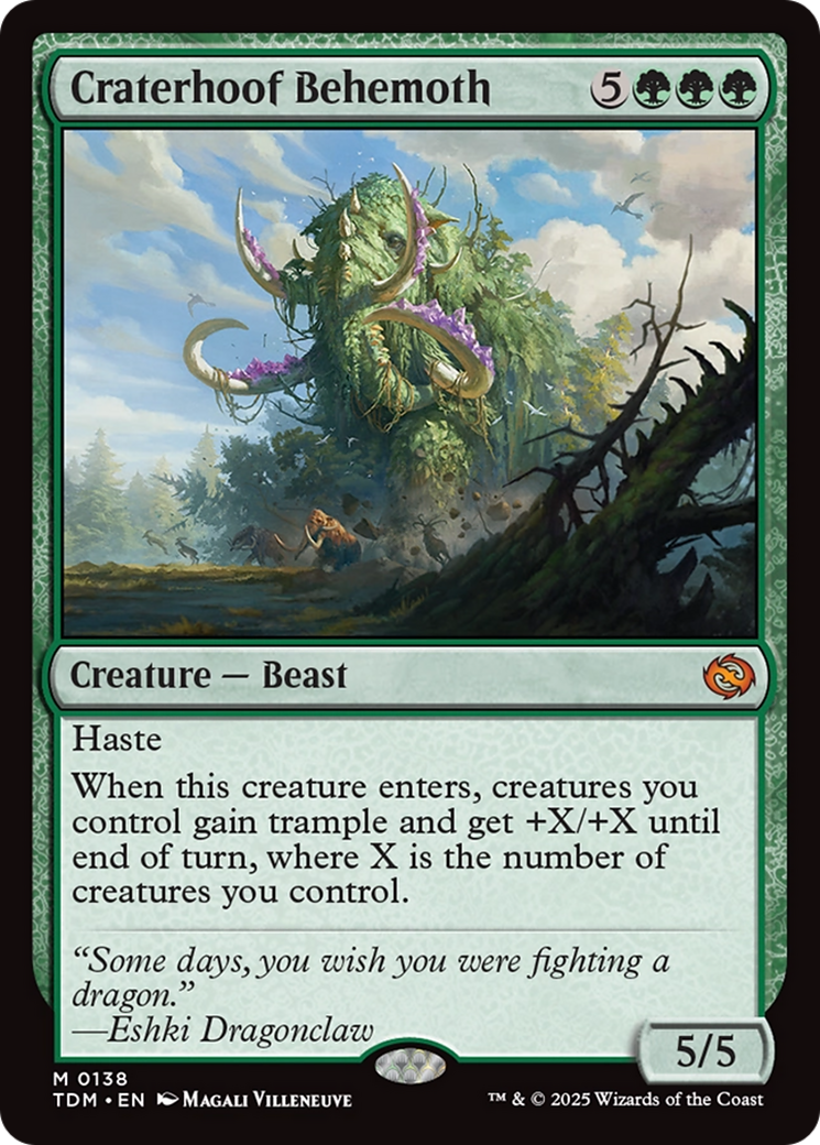 Craterhoof Behemoth [Tarkir: Dragonstorm] | Shuffle n Cut Hobbies & Games