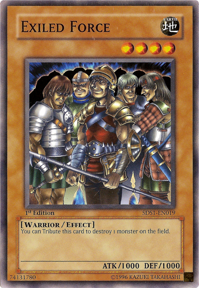 Exiled Force [5DS1-EN019] Common | Shuffle n Cut Hobbies & Games