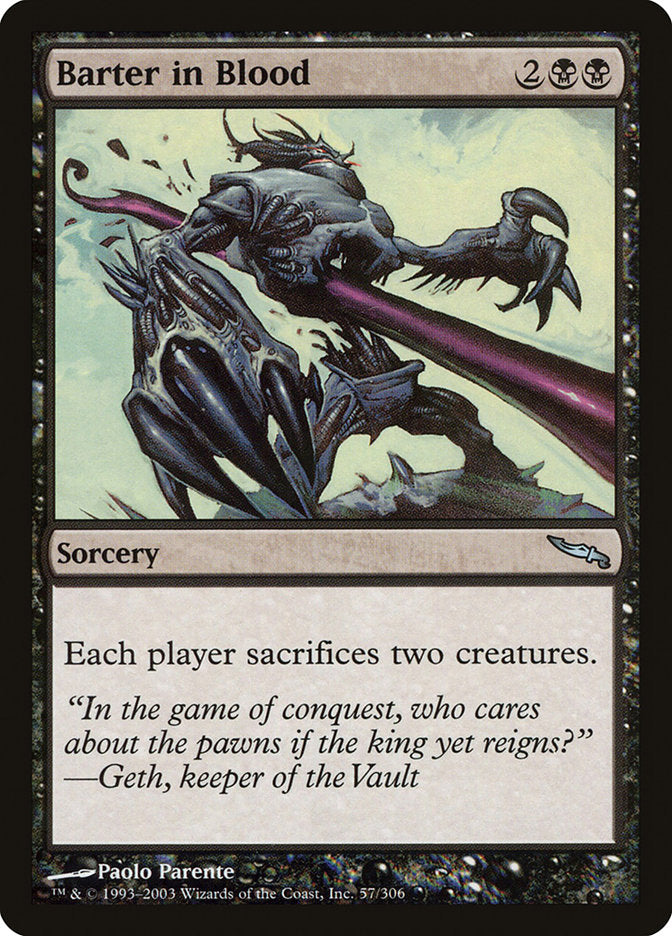 Barter in Blood [Mirrodin] | Shuffle n Cut Hobbies & Games