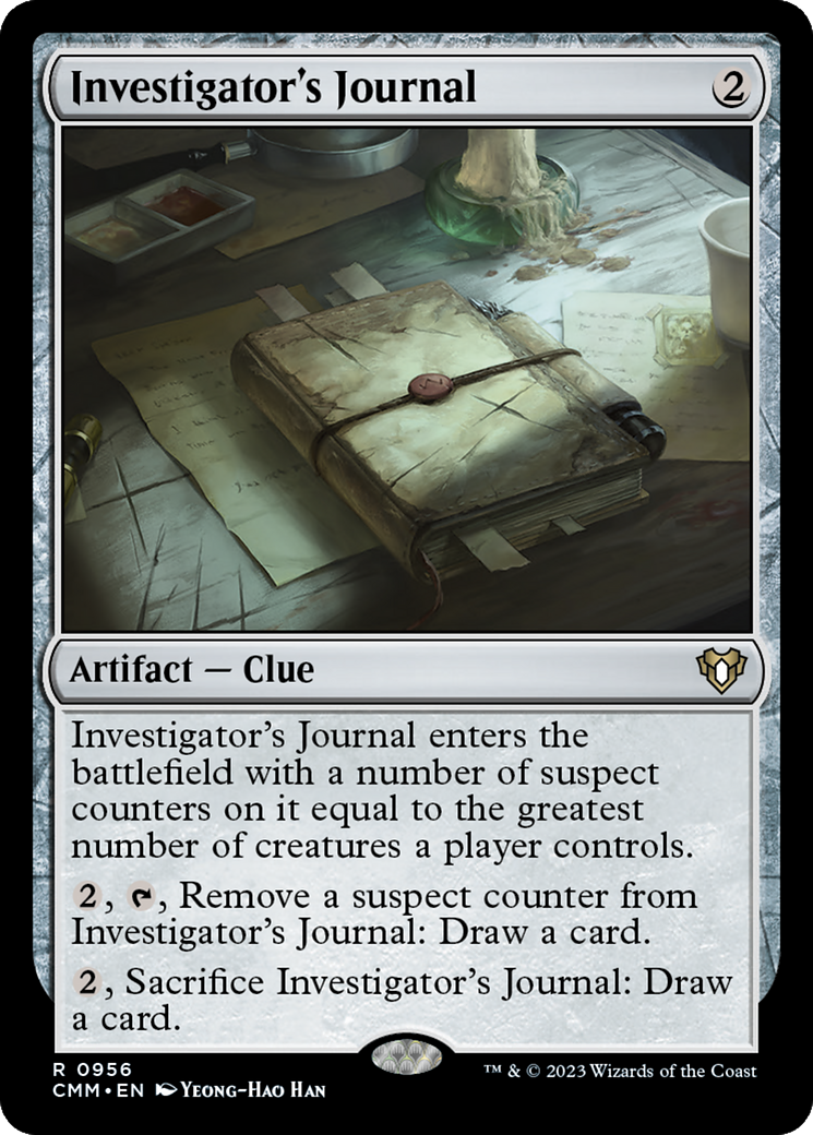 Investigator's Journal [Commander Masters] | Shuffle n Cut Hobbies & Games