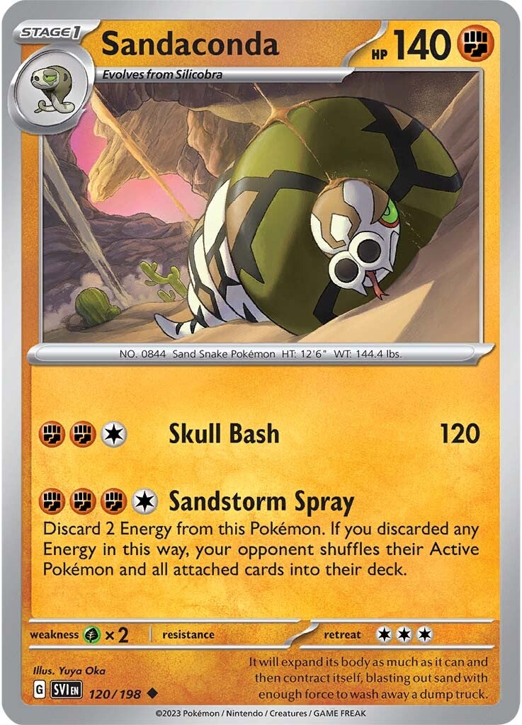 Sandaconda (120/198) [Scarlet & Violet: Base Set] | Shuffle n Cut Hobbies & Games